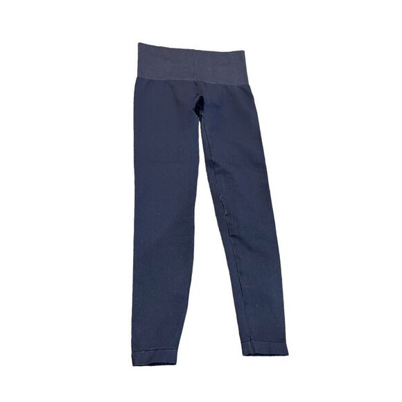 ASSETS by SPANX Navy High Waist Compression Leggings  Size Small - Picture 1 of 3